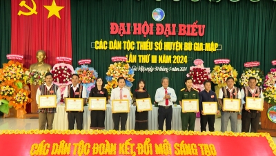 Đại hội đại biểu các dân tộc thiểu số huyện Bù Gia Mập lần 3 năm 2024 