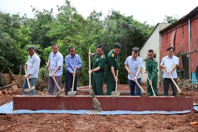 Ban CHQS huyện Bù Gia Mập khởi công nhà tình nghĩa cho quân nhân