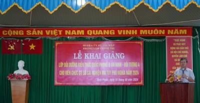 CƠ SỞ CAI NGHIỆN MA TUÝ PHÚ NGHĨA: 98 Viên chức người lao động được bồi dưỡng kiến thức Quốc phòng và An ninh đối tượng 4 năm 2024