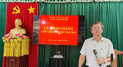 Xã Đức Hạnh: Tổ chức lớp bồi dưỡng chính trị hè năm 2024