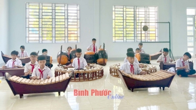 Nhạc cụ truyền thống “gõ cửa” trường học